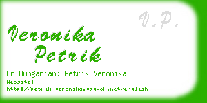 veronika petrik business card